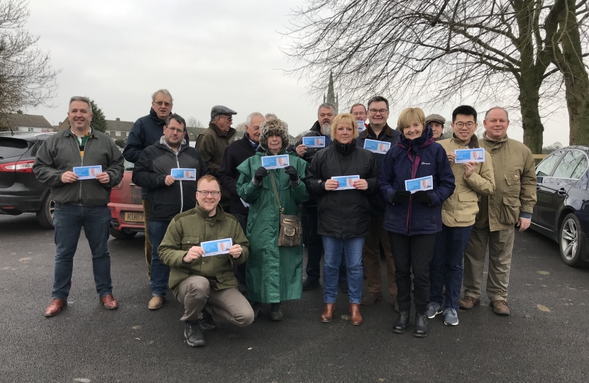 campaigning in Hanslope